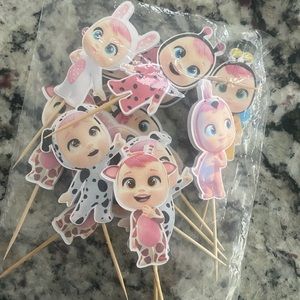 Cry Babies Cupcake Toppers